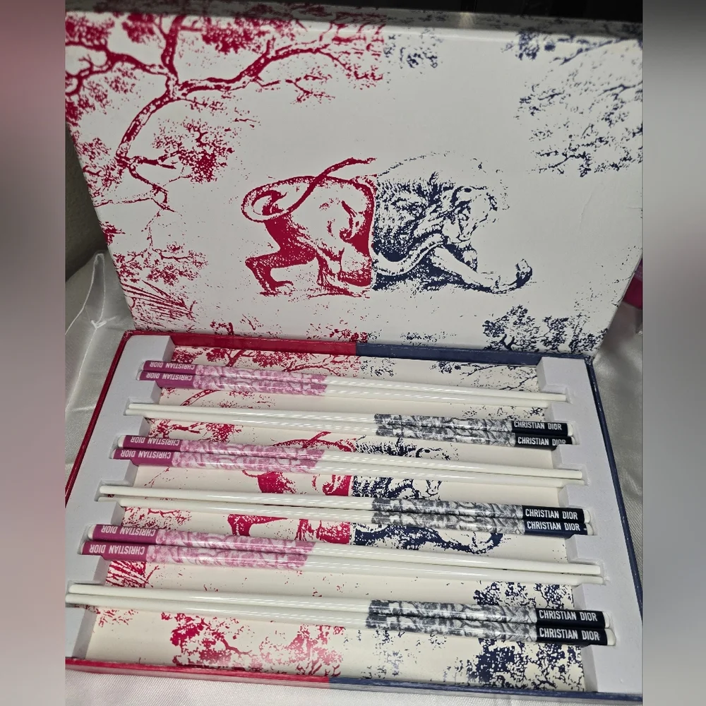 Rare DIOR Ceramic Monogram Chopsticks!